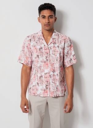 T-shirt coupe droite manches courtes rose GUY DUBOUIS homme