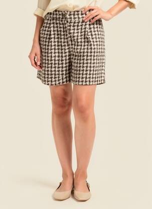 Short taille à pinces taille haute noir VERO MODA femme