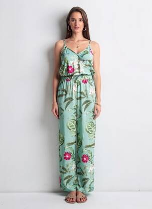 Combi-pantalon fines bretelles fines bretelles bleu VERO MODA femme