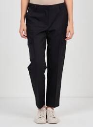 Pantalon cargo multipoches taille haute noir VERO MODA femme