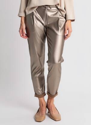 Pantalon 7/8 stretch taille normale beige VERO MODA femme