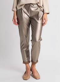 Pantalon 7/8 stretch taille normale beige VERO MODA femme