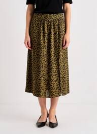 Jupe mi-longue taille normale vert VERO MODA femme