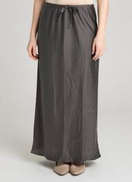 Jupe longue coupe fluide gris AWARE femme
