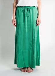 Jupe longue coupe évasée vert VERO MODA femme