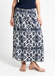 Jupe longue imprimé fantaisie bleu VERO MODA femme
