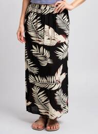 Jupe longue coupe fluide noir VERO MODA femme