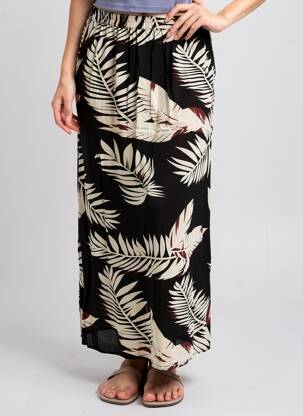 Jupe longue coupe fluide noir VERO MODA femme