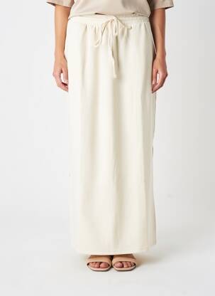 Jupe longue coupe droite beige VERO MODA femme