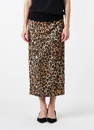 Jupe longue fermeture zippée au dos marron VERO MODA femme