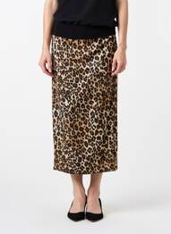 Jupe longue fermeture zippée au dos marron VERO MODA femme