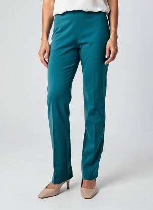 Pantalon slim taille élastique taille normale vert GEVANA femme