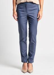 Pantalon slim taille élastique taille normale bleu GEVANA femme