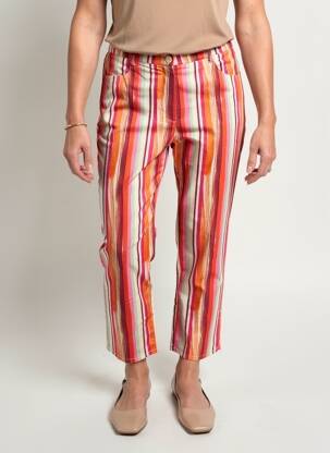 Pantalon 7/8 stretch taille normale orange GEVANA femme