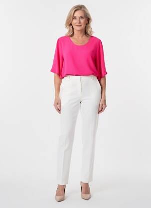Blouse manches courtes manches courtes rose GEVANA femme