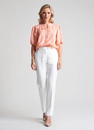 Blouse manches longues manches longues orange GEVANA femme