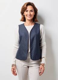 Veste casual coupe cintrée bleu GEVANA femme