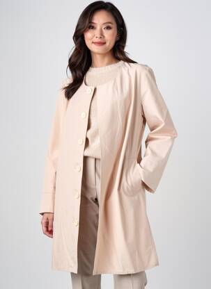 Trench finition intérieure doublée sans capuche beige GEVANA femme