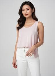 Top sans manche sans manche rose GEVANA femme
