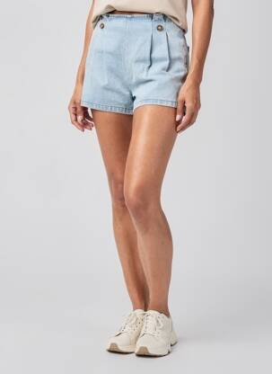 Short tissage denim taille normale bleu ANGELICA femme