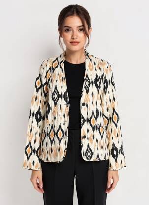 Veste casual coupe droite beige VERO MODA femme