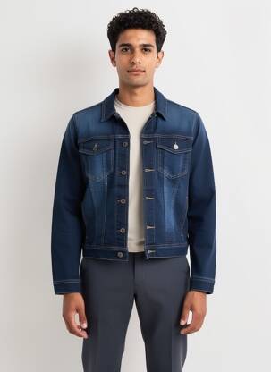 Veste casual fermeture boutonnée sur le devant bleu STREET ONE homme