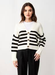 Gilet manches longues coupe cintrée blanc VERO MODA femme