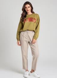 Sweat-shirt sérigraphie manches longues vert VERO MODA femme