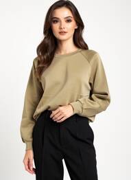 Sweat-shirt stretch manches longues vert VERO MODA femme