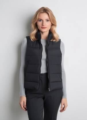 Doudoune poches sans capuche noir NOISY MAY femme
