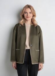 Manteau court coupe droite sans capuche vert VERO MODA femme