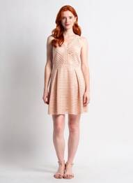 Robe mi-longue coupe fluide sans manche rose VERO MODA femme