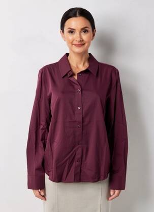Chemisier coupe droite manches longues violet STREET ONE femme