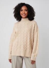Pull manches longues manches longues beige STREET ONE femme