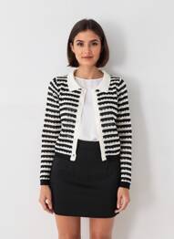 Gilet manches longues coupe cintrée noir COMPAÑIA FANTASTICA femme