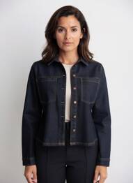Veste casual coupe droite bleu STREET ONE femme