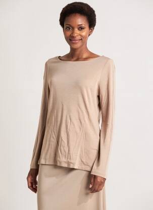 T-shirt manches longues manches longues marron STREET ONE femme