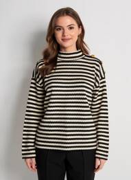 Pull manches longues manches longues noir TIFFOSI femme