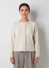 Gilet manches longues stretch beige MALOKA femme