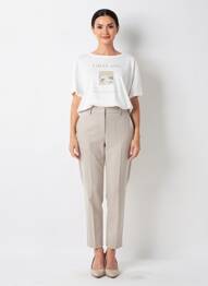 T-shirt coupe droite manches courtes beige STREET ONE femme