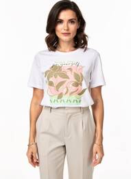 T-shirt coupe droite manches courtes blanc BETTY BARCLAY femme