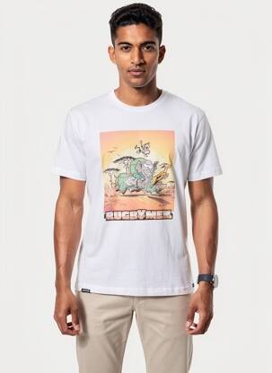 T-shirt coupe cintrée manches courtes blanc CAMBERABERO homme