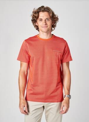 T-shirt coupe cintrée manches courtes orange CAMBERABERO homme