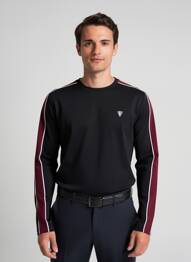 T-shirt broderie manches longues noir CAMBERABERO homme