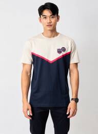 T-shirt broderie manches courtes beige CAMBERABERO homme