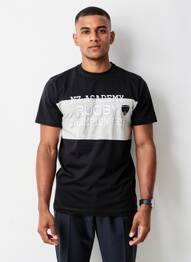 T-shirt broderie manches courtes noir CAMBERABERO homme
