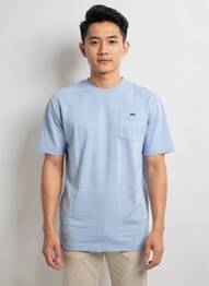 T-shirt coupe cintrée manches courtes bleu CAMBERABERO homme