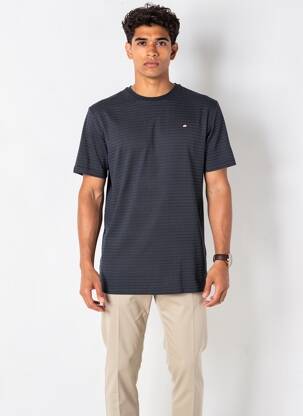 T-shirt coupe cintrée manches courtes bleu CAMBERABERO homme