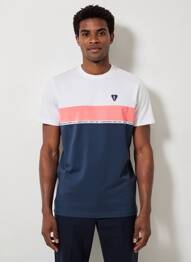 T-shirt broderie manches courtes blanc CAMBERABERO homme