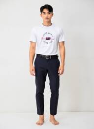 T-shirt broderie manches courtes blanc CAMBERABERO homme
